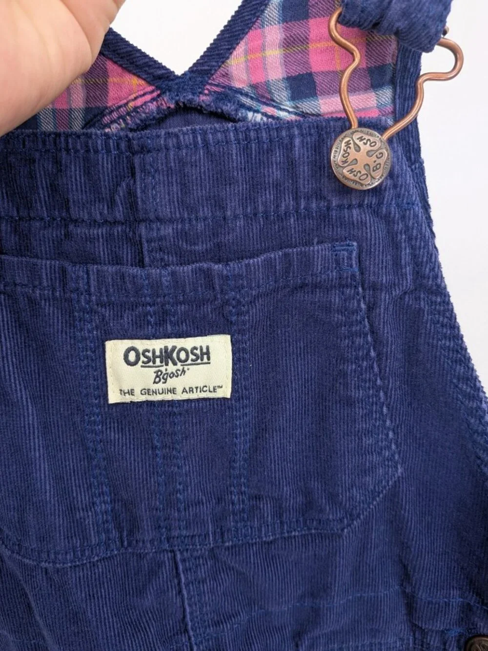 OshKosh Bgosh Corduroy Overalls Adjustable Bib Heritage Country School Kids 4T